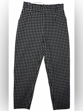 Zara Black and White Checkered Men's Pants